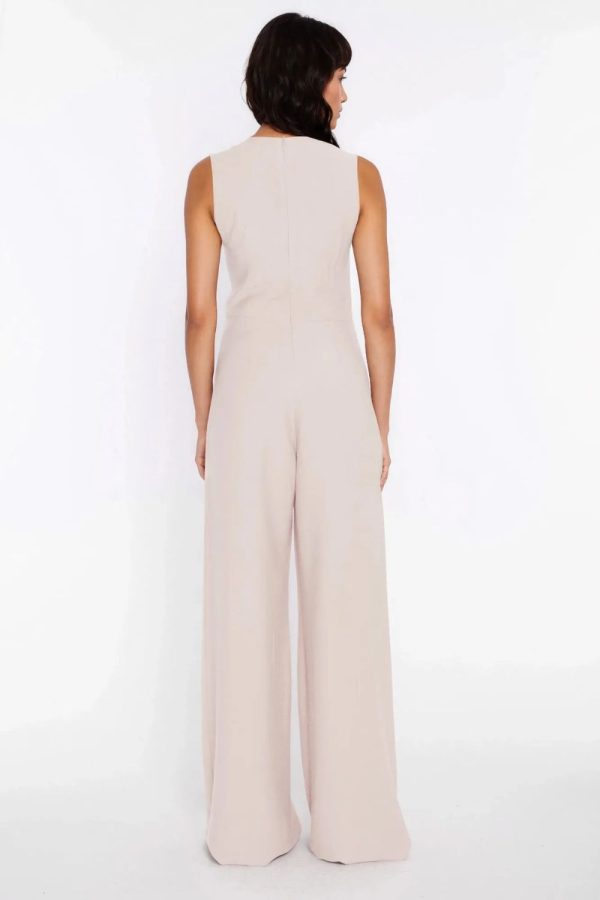 Beige Suit in Playsuits For Women with Nylon and Rayon
