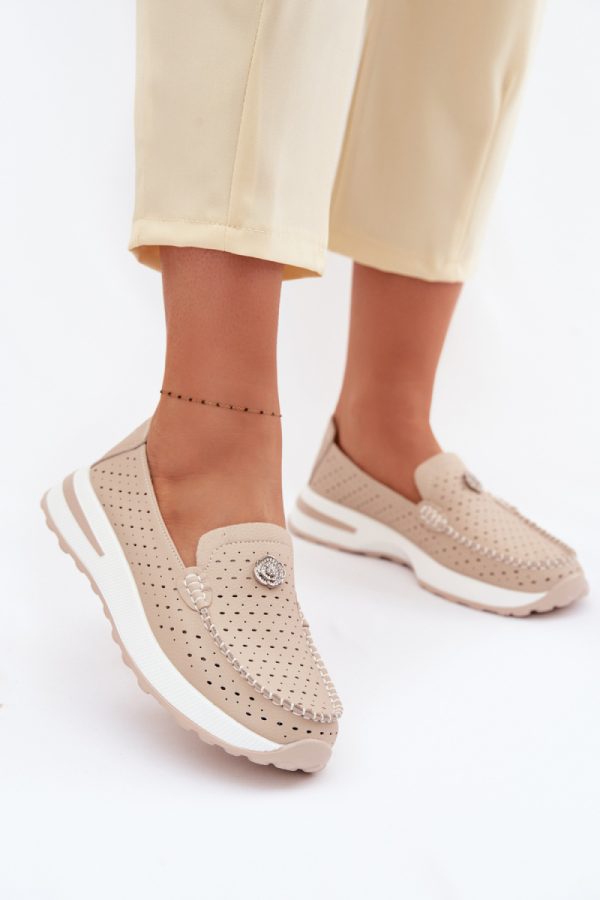 beige Mocassin model 228081 Step in style