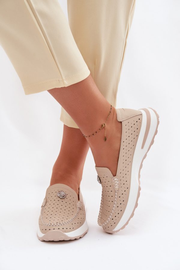 beige Mocassin model 228081 Step in style