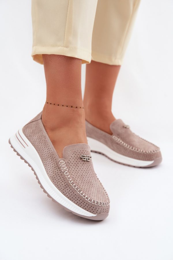 beige Mocassin model 228082 Step in style