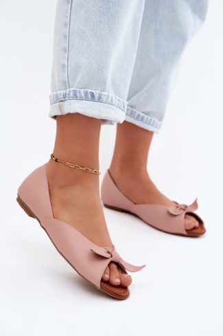 Pink Ballet Flats in Ballet Flats, Ballet Pumps For Women with Fabric, Footbed and Upper Height