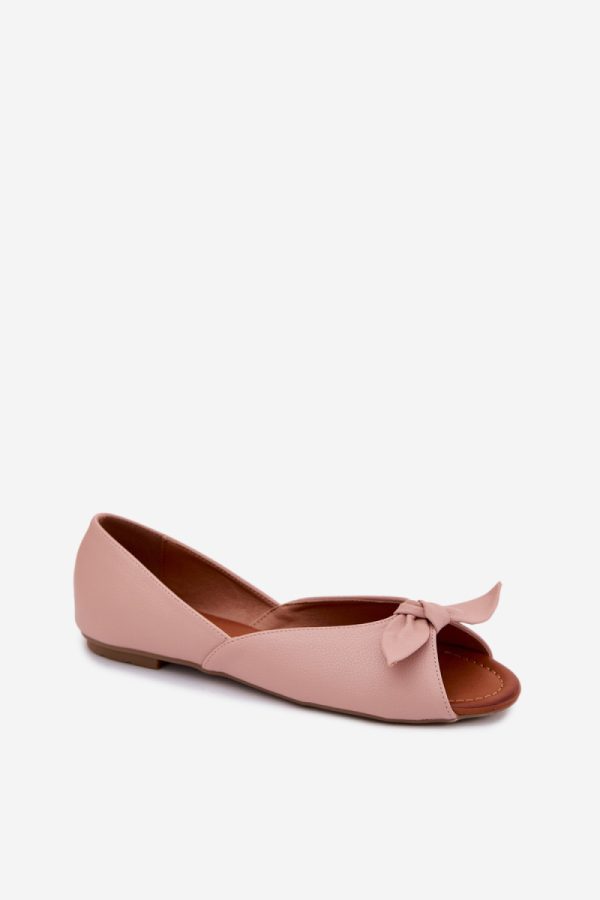 Pink Ballet Flats in Ballet Flats, Ballet Pumps For Women with Fabric, Footbed and Upper Height