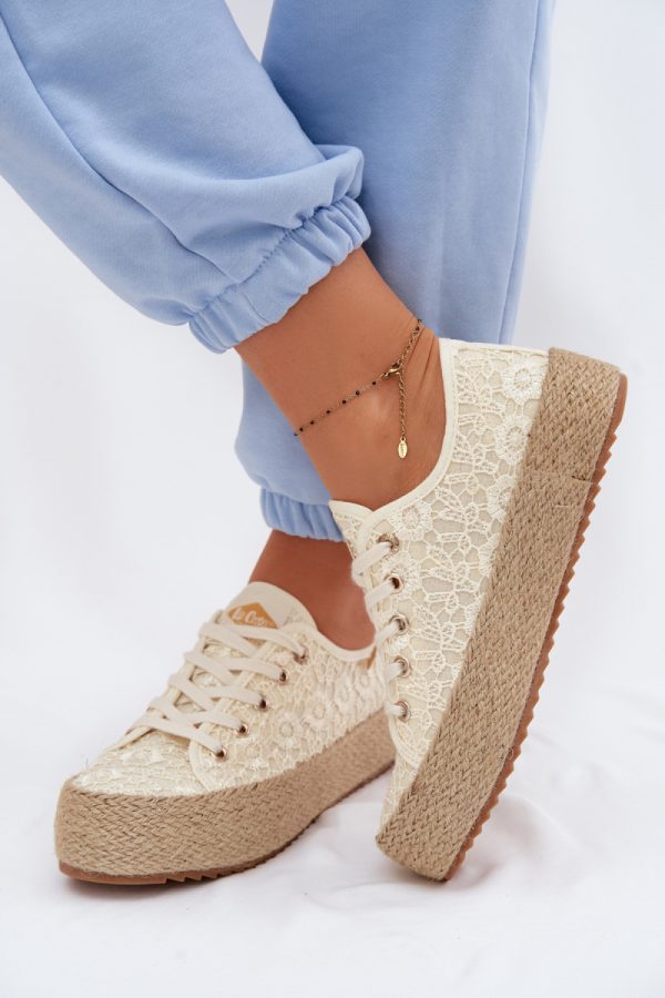 beige Sneakers model 228097 Step in style