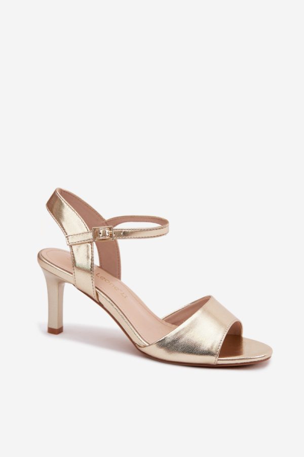 yellow Heel sandals model 228106 Step in style