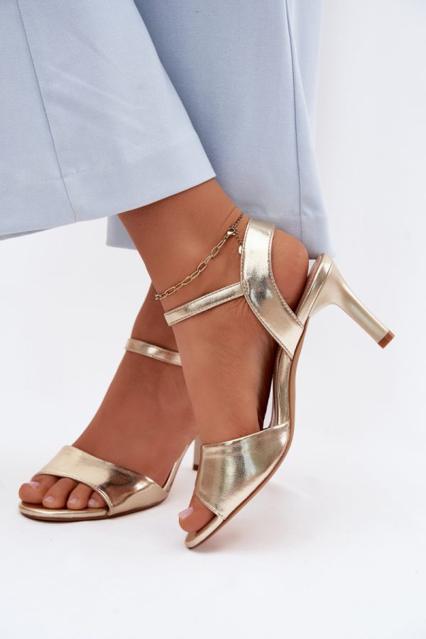 yellow Heel sandals model 228106 Step in style