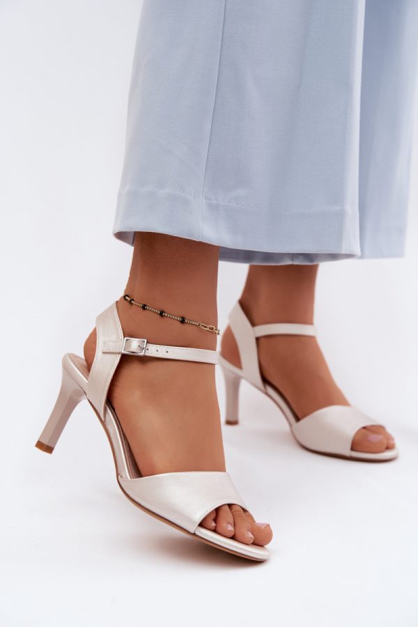 grey Heel sandals model 228107 Step in style