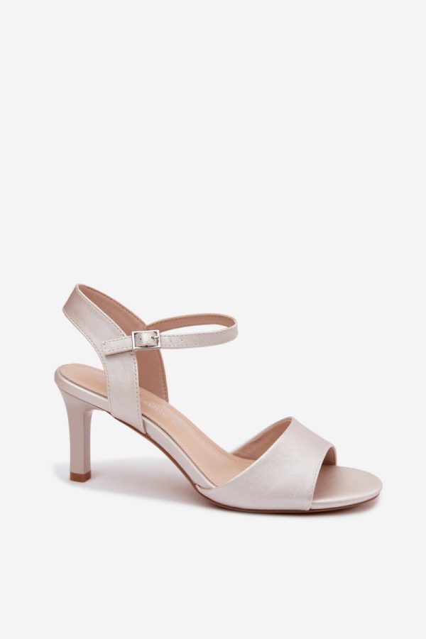 grey Heel sandals model 228107 Step in style