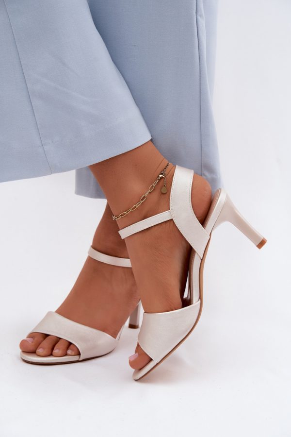 grey Heel sandals model 228107 Step in style