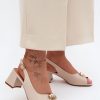 1125819 beige Heel sandals model 228110 Step in style