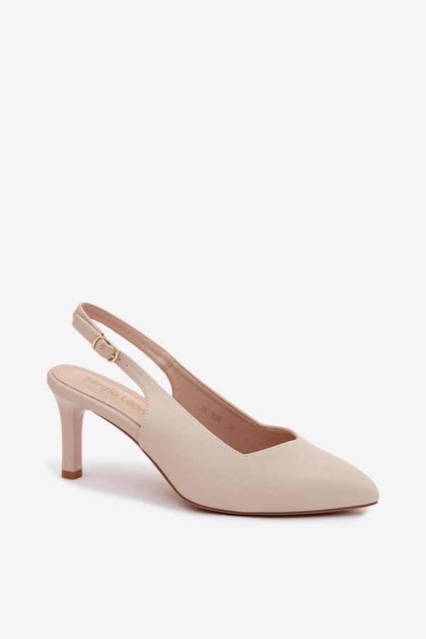 beige Heel sandals model 228112 Step in style