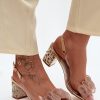 yellow Heel sandals model 228114 Step in style