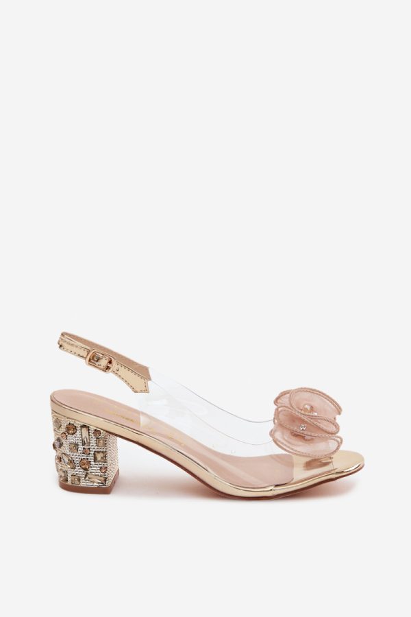 yellow Heel sandals model 228114 Step in style