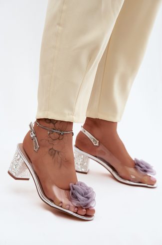 grey Heel sandals model 228120 Step in style