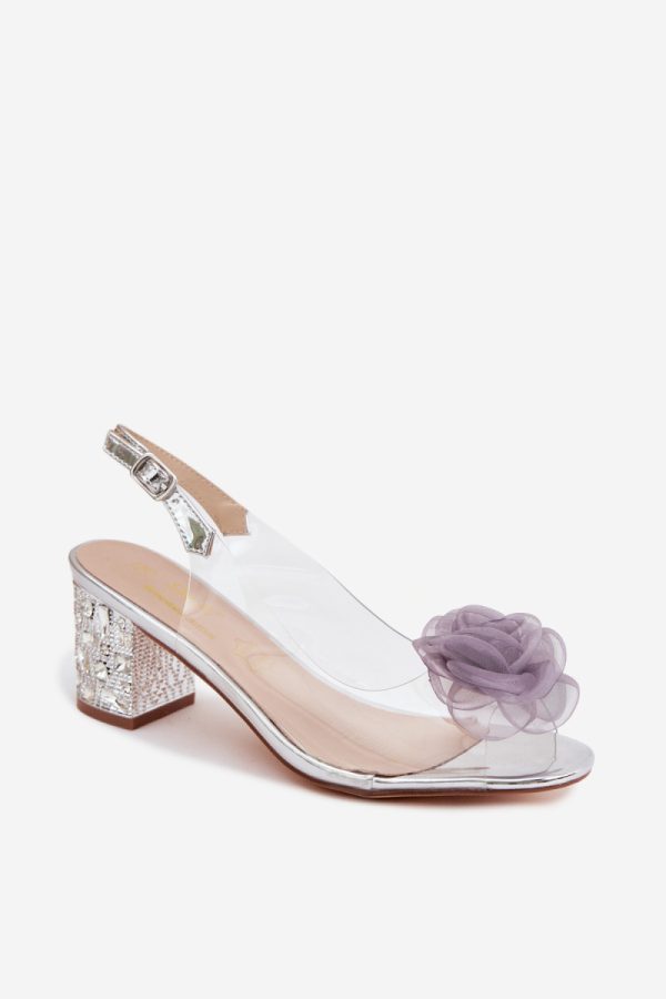 grey Heel sandals model 228120 Step in style