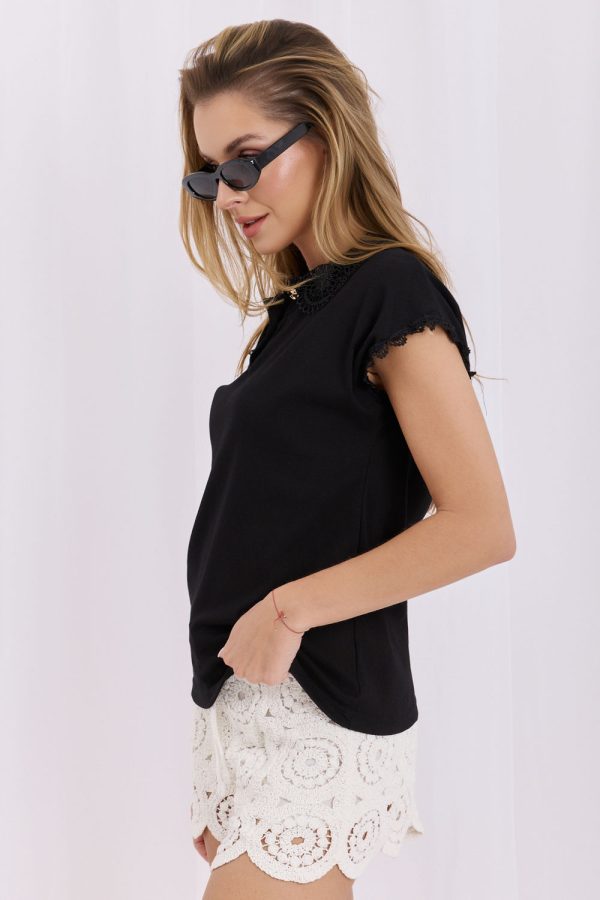 black Blouse model 228175 Italy Moda