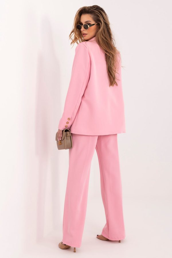 Pink Set in Pants, Trousers, Shorts with Spandex and Polyester