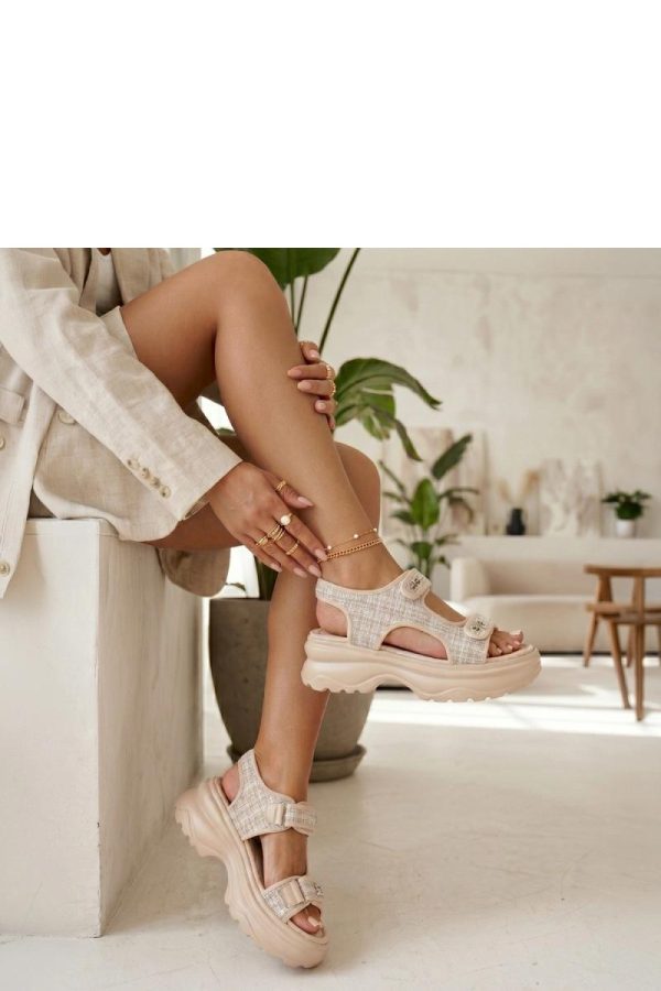beige Platform sandals model 228193 Solea
