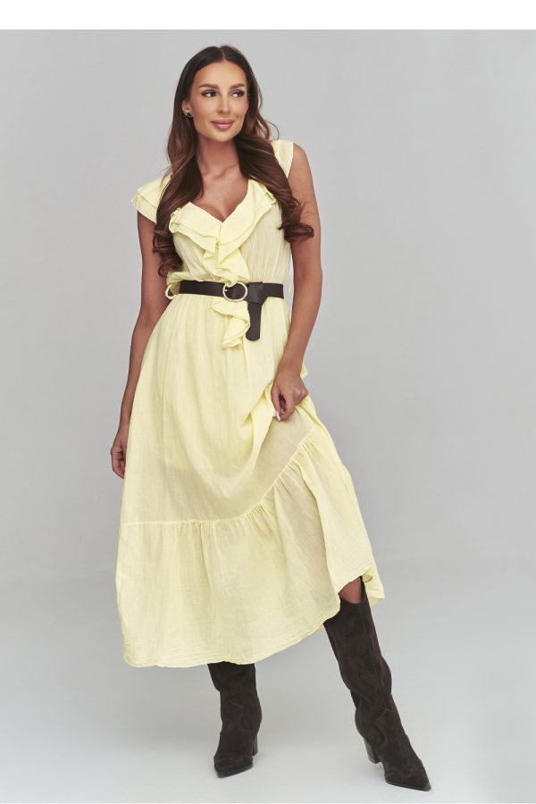 Yellow Daydress in Day Dresses with Cotton