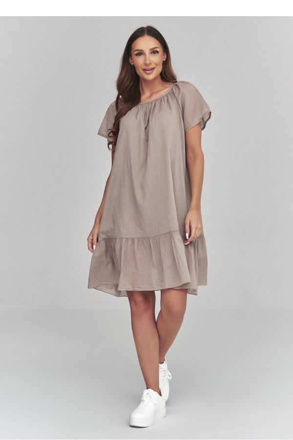 Brown Daydress in Day Dresses with Cotton