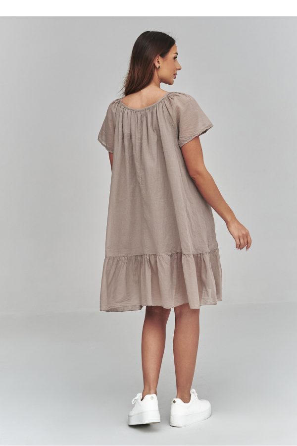 Brown Daydress in Day Dresses with Cotton