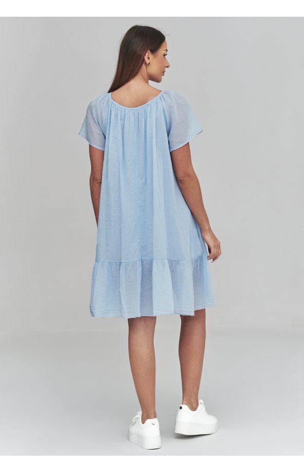 Blue Daydress in Day Dresses with Cotton