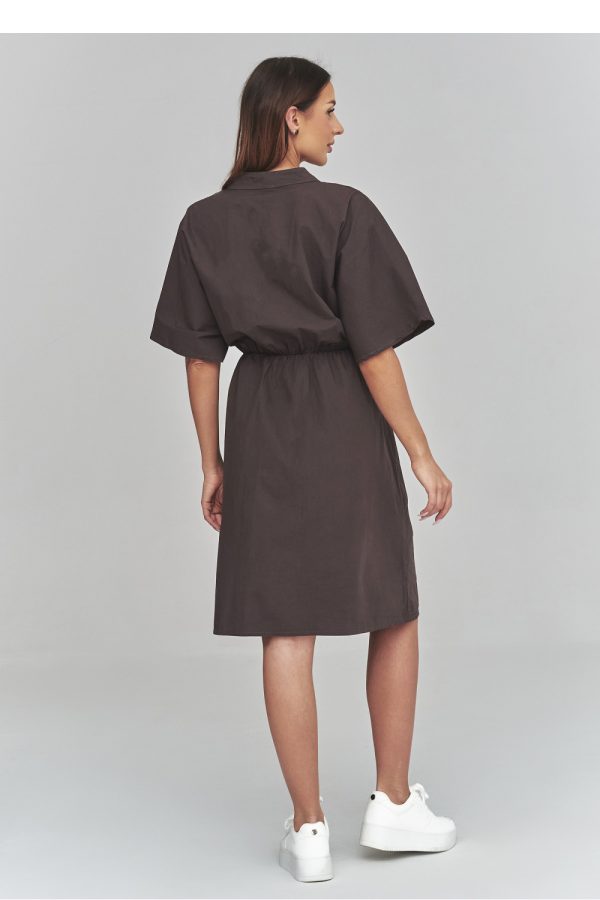 Brown Daydress in Day Dresses with Cotton