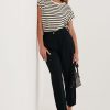 Black Corduroy Trousers in Pants, Trousers, Shorts with Cotton and Spandex