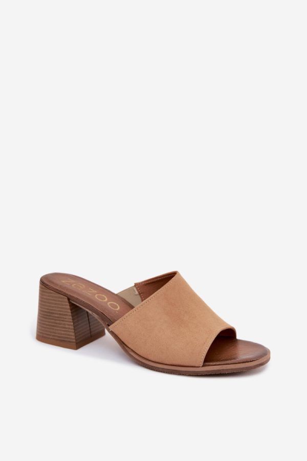 beige Heeled sandals model 228365 Step in style