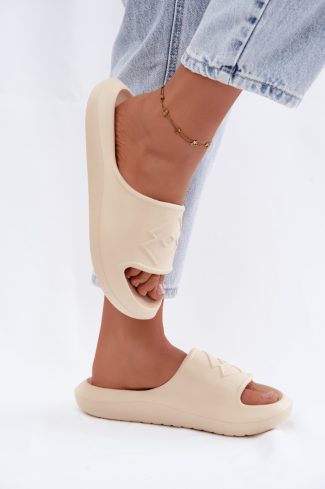 beige Platform sandals model 228367 Step in style