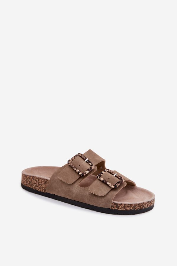 Beige Flip-flops in Sandals & Flip-Flops For Women with Fabric, Footbed and Sole Height