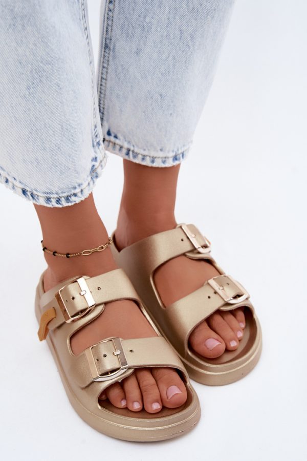 yellow Platform sandals model 228374 Step in style