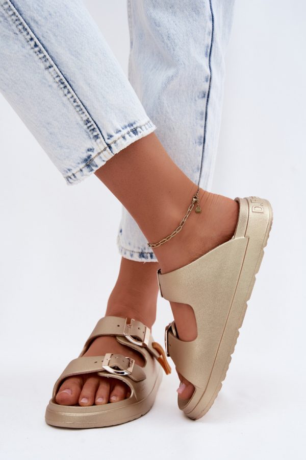yellow Platform sandals model 228374 Step in style