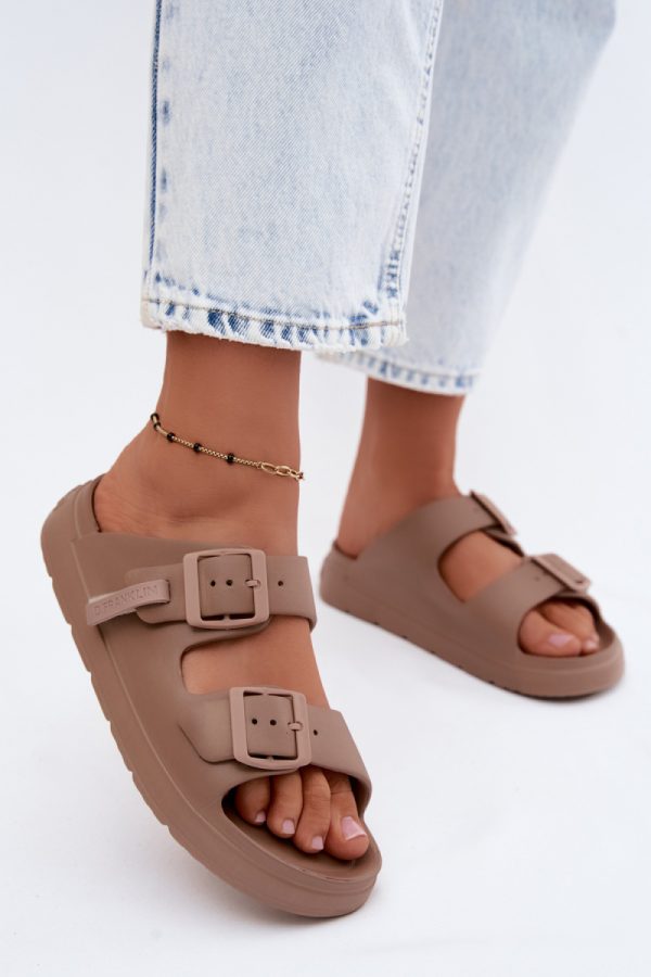 beige Platform sandals model 228376 Step in style