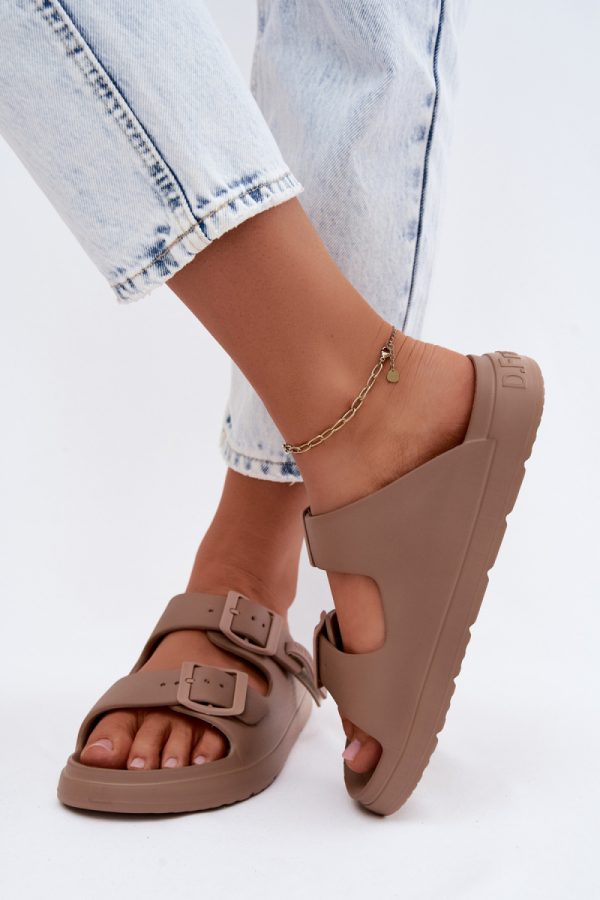 beige Platform sandals model 228376 Step in style