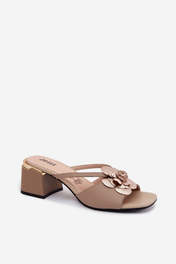 beige Heeled sandals model 228378 Step in style