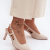 1126744 beige Heel sandals model 228399 Step in style