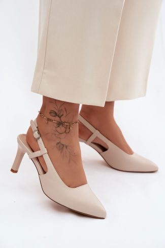 beige Heel sandals model 228399 Step in style