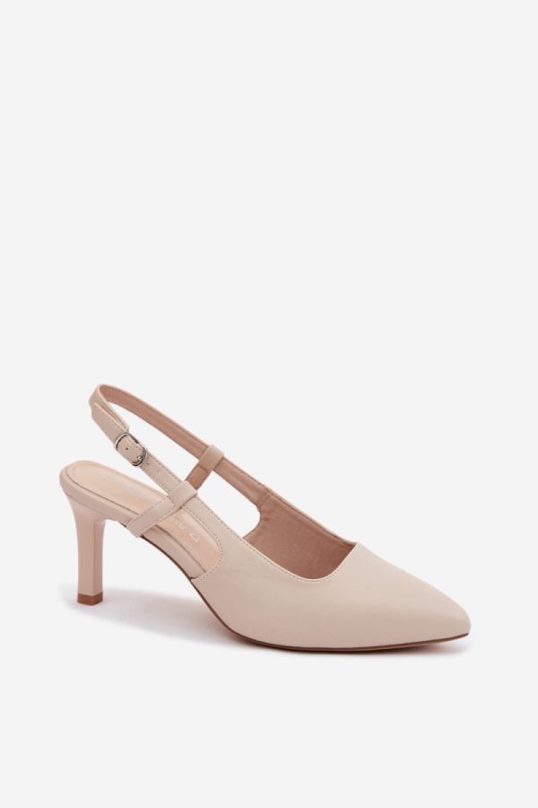 beige Heel sandals model 228399 Step in style