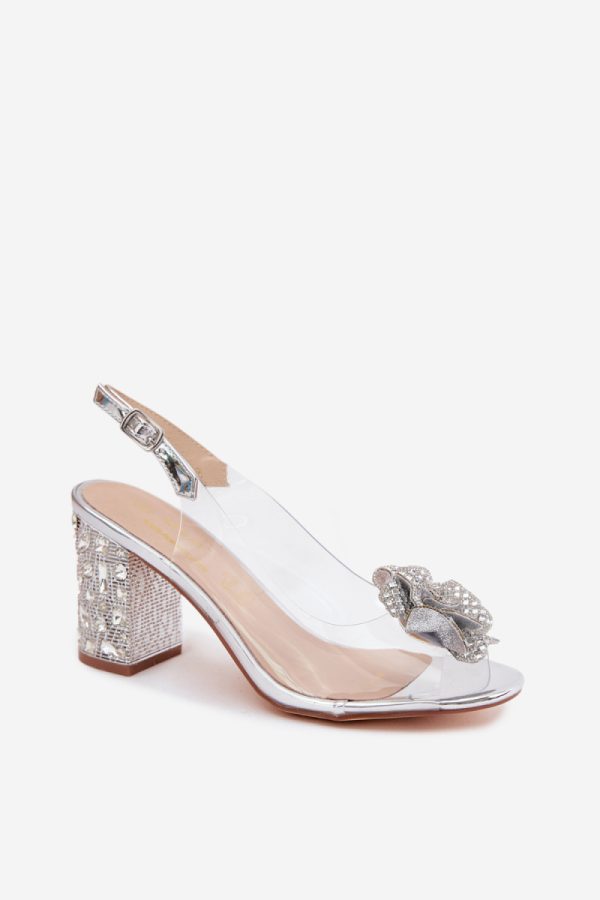grey Heel sandals model 228403 Step in style