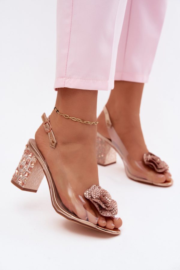 pink Heel sandals model 228405 Step in style