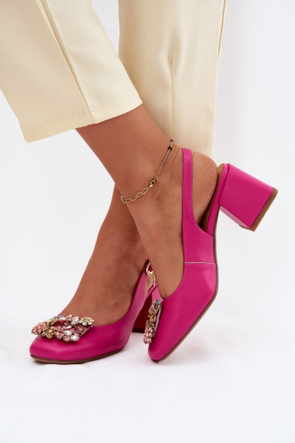 pink Block heel pumps model 228406 Step in style