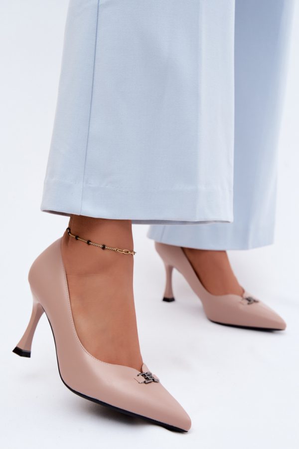 beige High heels model 228408 Step in style