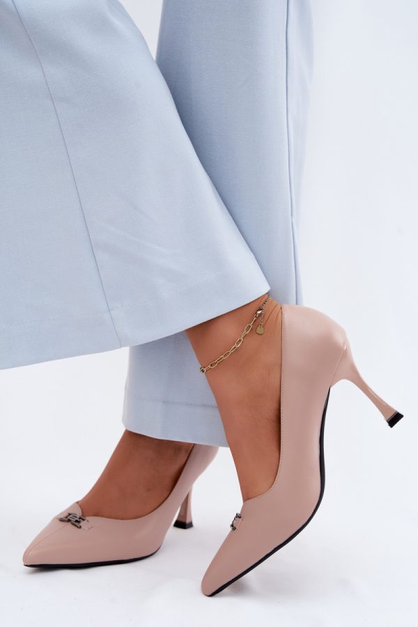 beige High heels model 228408 Step in style