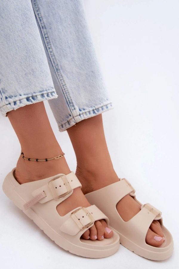 beige Platform sandals model 228377 Step in style