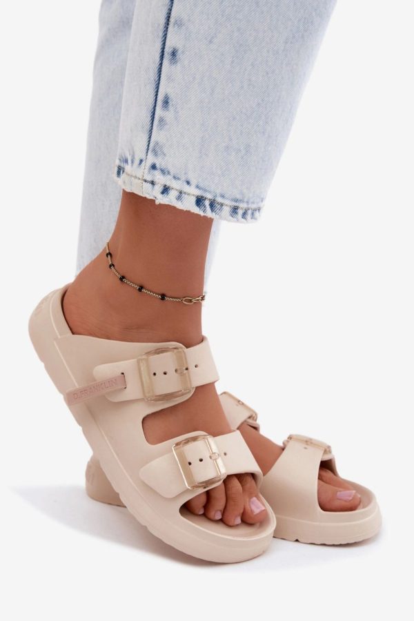 beige Platform sandals model 228377 Step in style