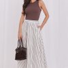 White Skirt in Skirts with Cotton and Spandex