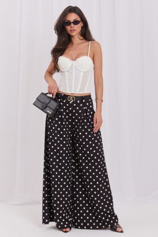 Black Women Trousers in Pants, Trousers, Shorts with Spandex and Polyester