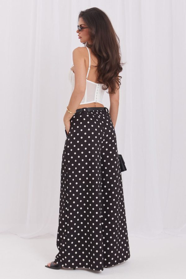 Black Women Trousers in Pants, Trousers, Shorts with Spandex and Polyester