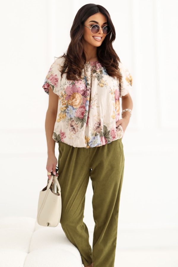 Yellow Blouse in Women`s Blouses, Tunics with Viscose