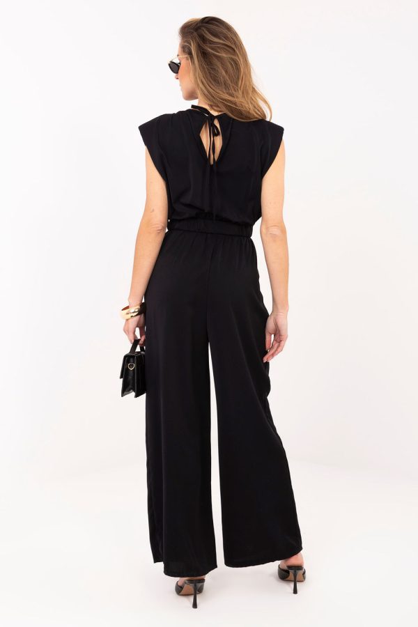 Black Suit in Playsuits For Women with Spandex, Polyester and Viscose